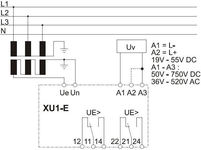 XU1E Erdschlussschutz