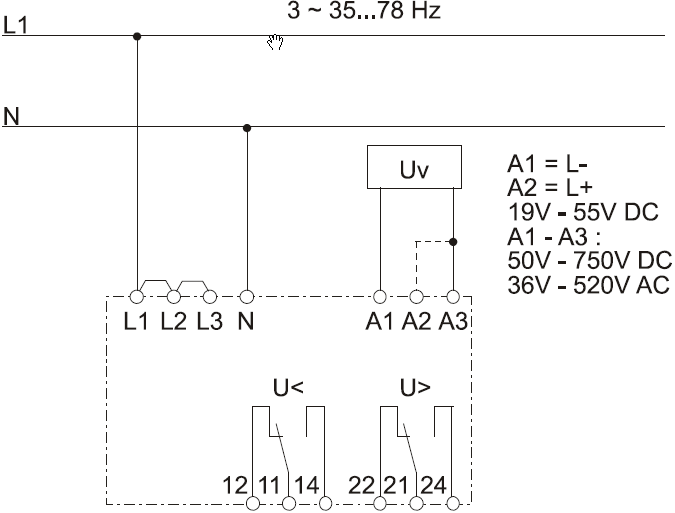 XU2AC AC voltage protection